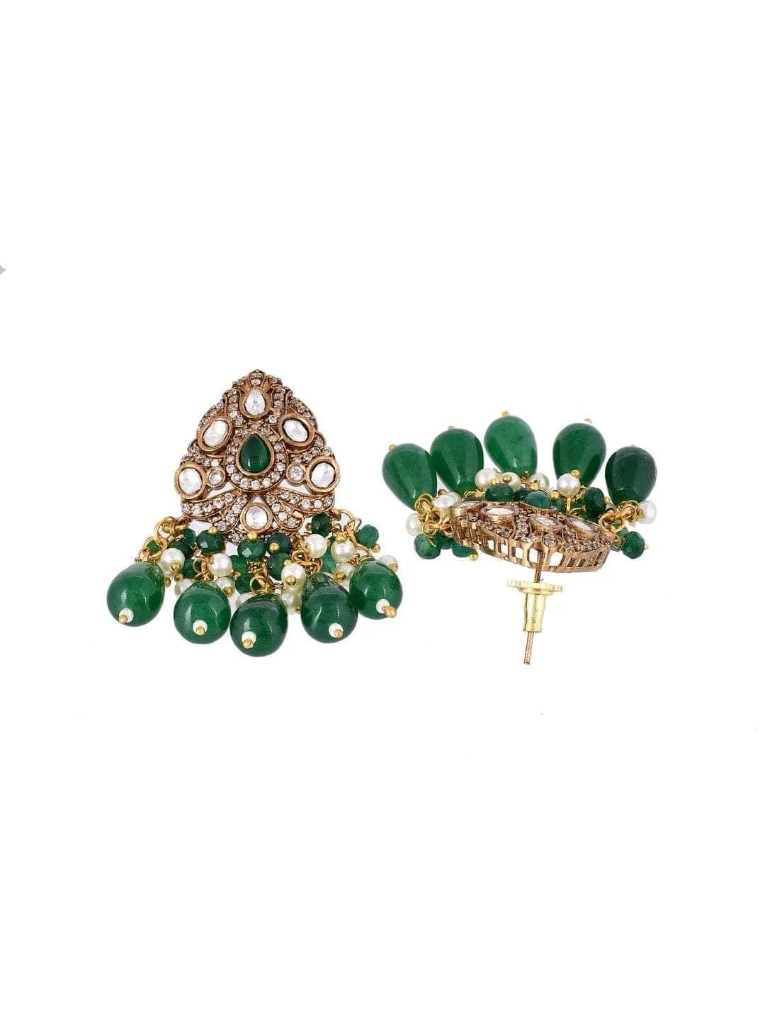 Kundan Crystal Choker Set Green