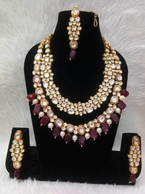 Kundan Double Layered Set