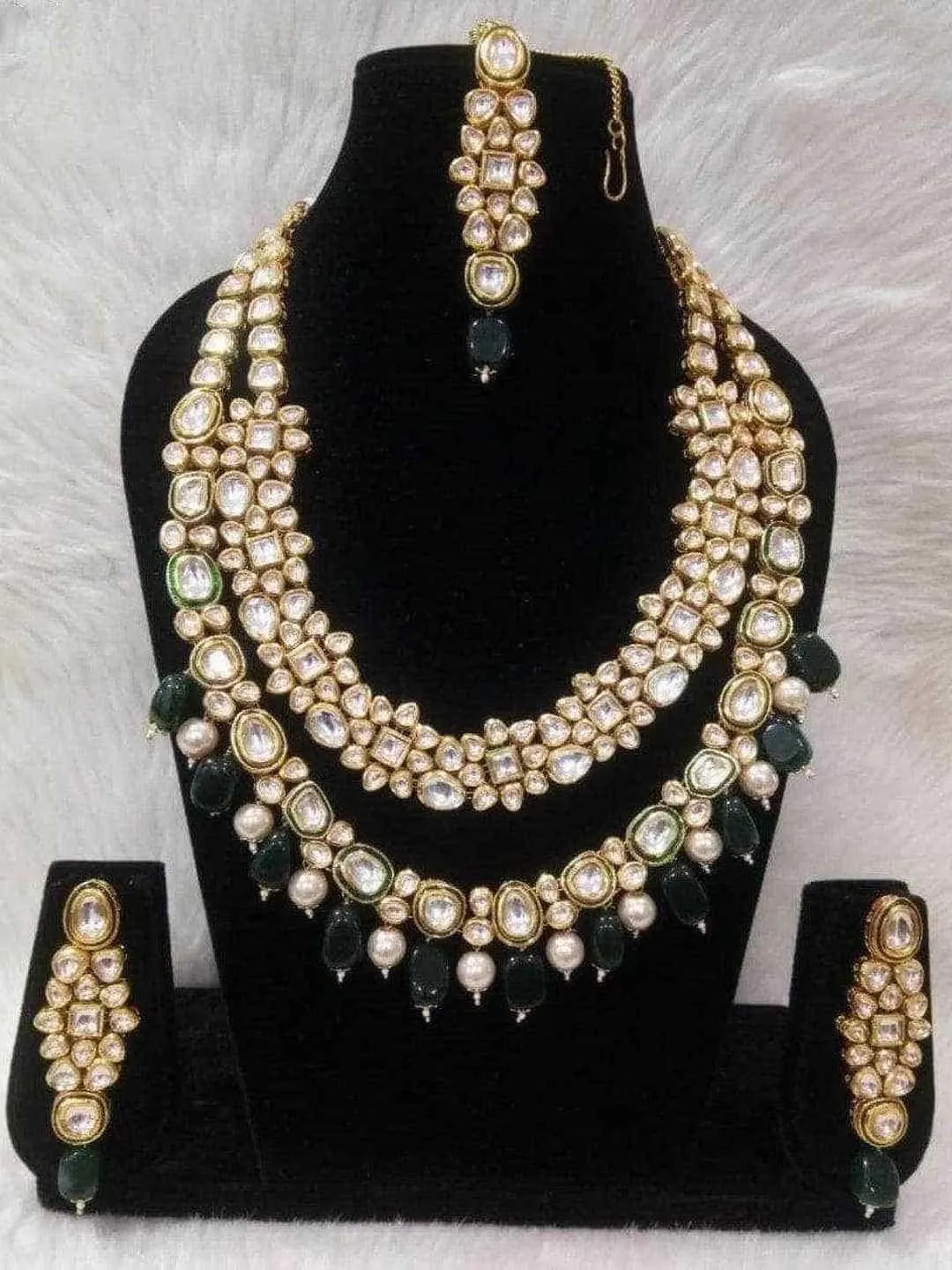 Kundan Double Layered Set