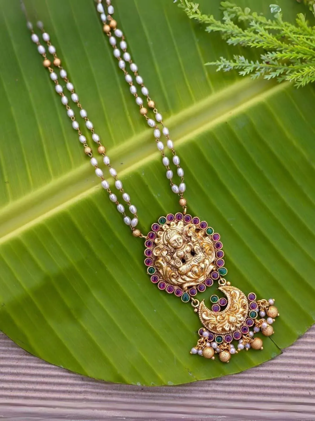 Lakshmi Pearl Necklace