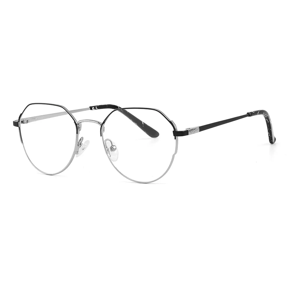 Laoyehui Women's Full Rim Oval Alloy Presbyopic Reading Glasses Glr8236