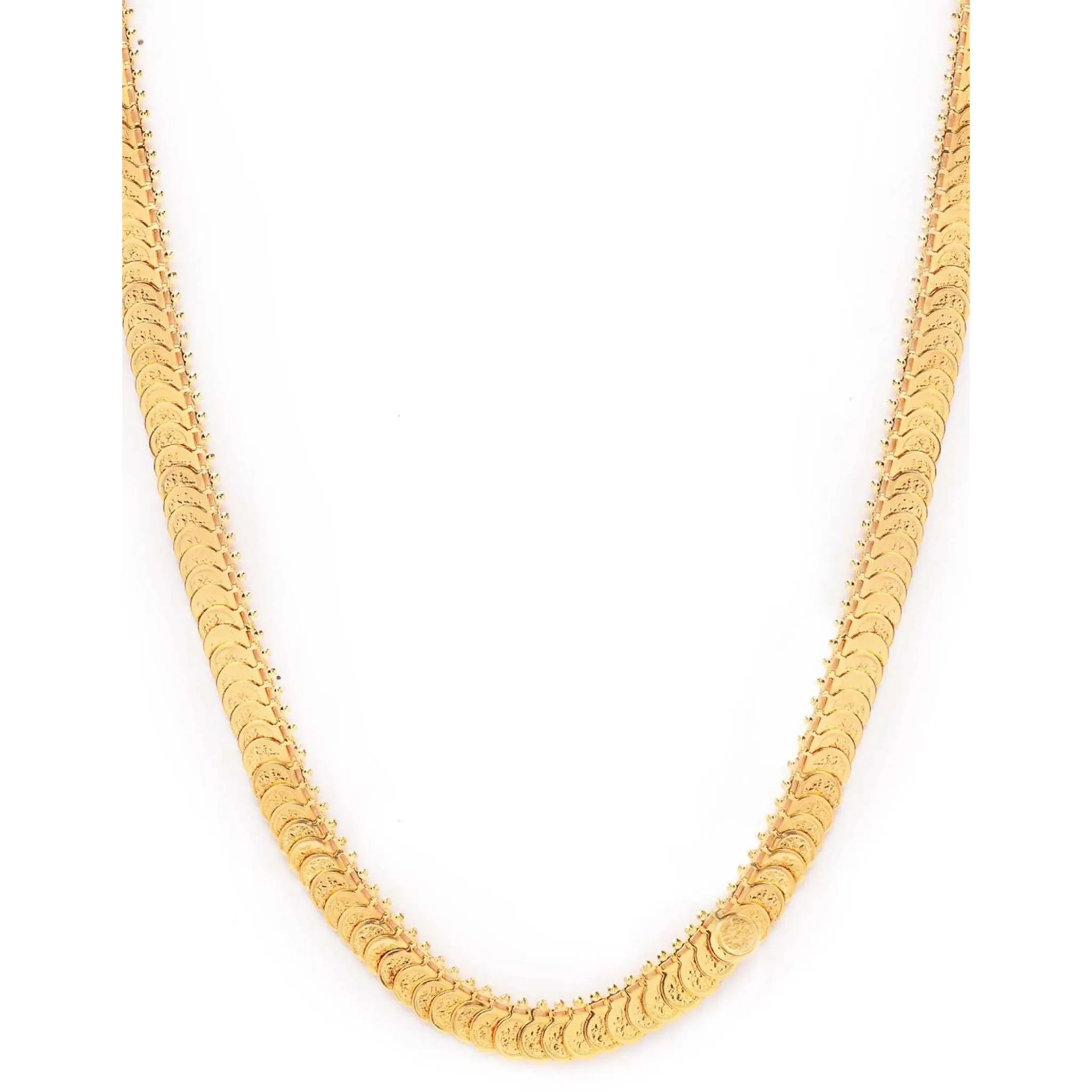 Laxmi Coin Necklace Gold-plated Plated Brass Chain