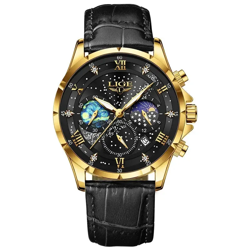 LIGE Men's Quartz Watch