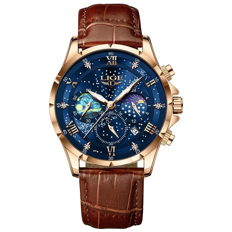 LIGE Men's Quartz Watch