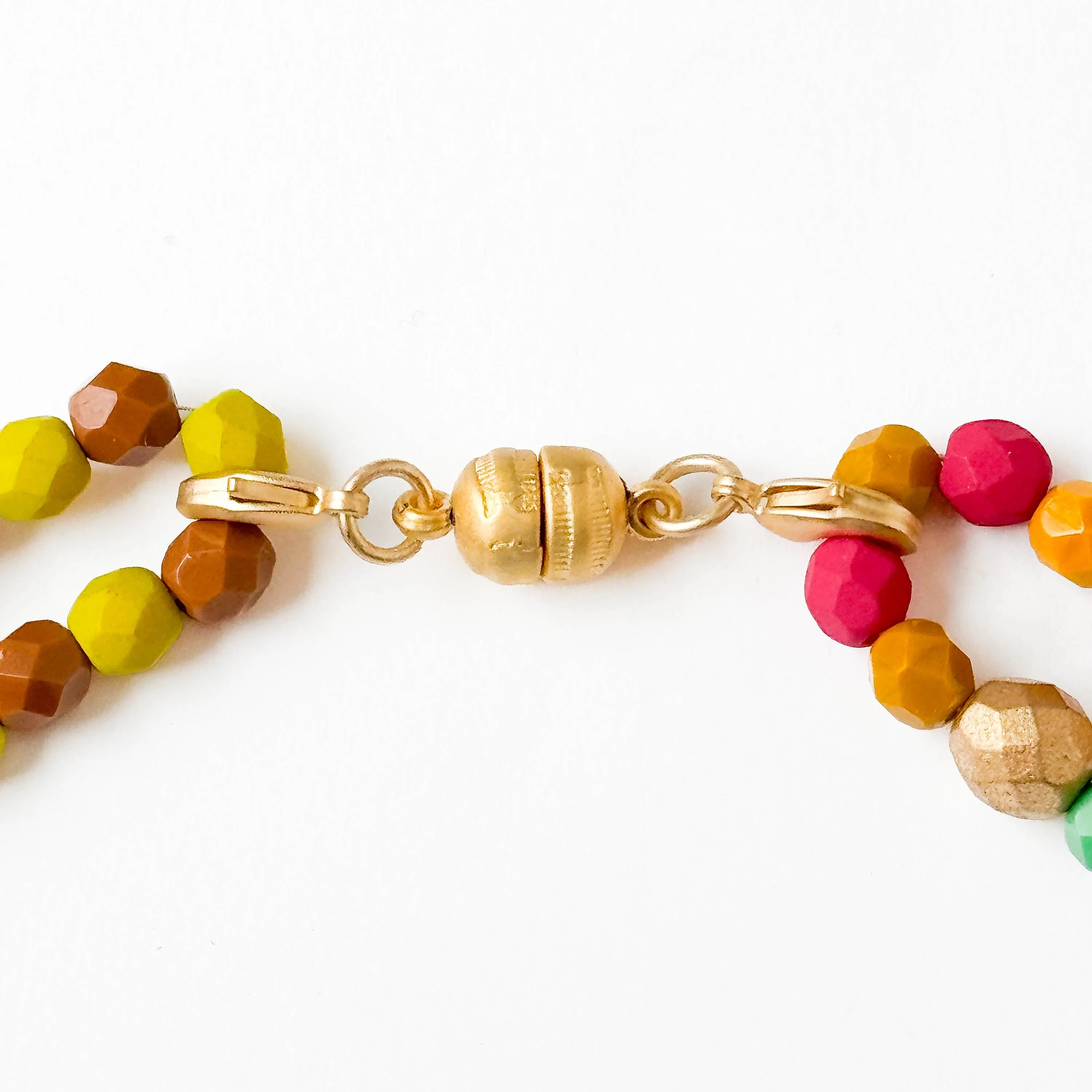 Long Colorful Bead Necklace - WS