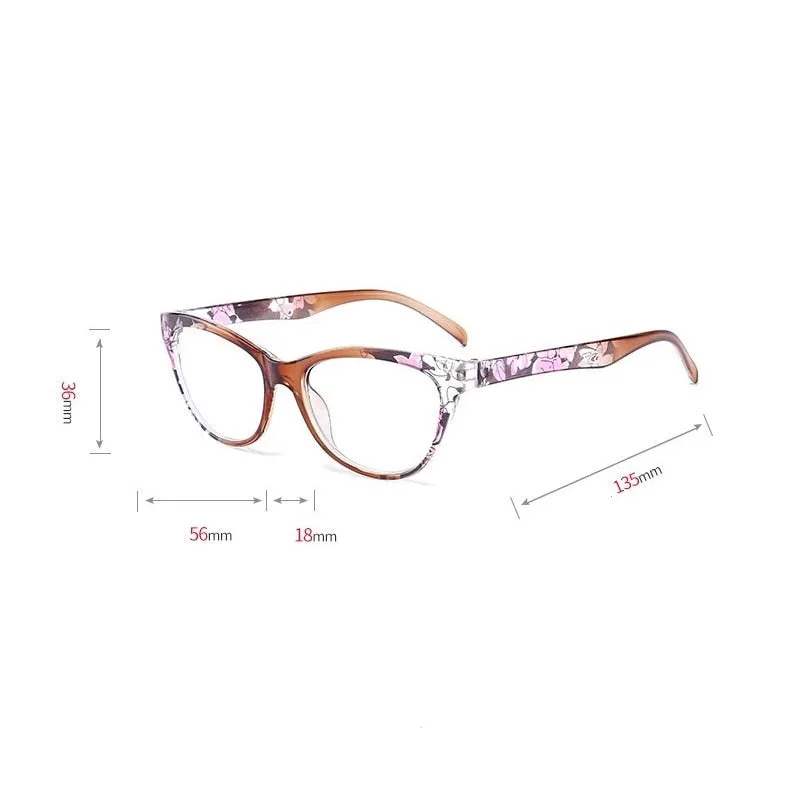 Lonsy Women's Full Rim Cat Eye Tr 90 Reading Glasses W596