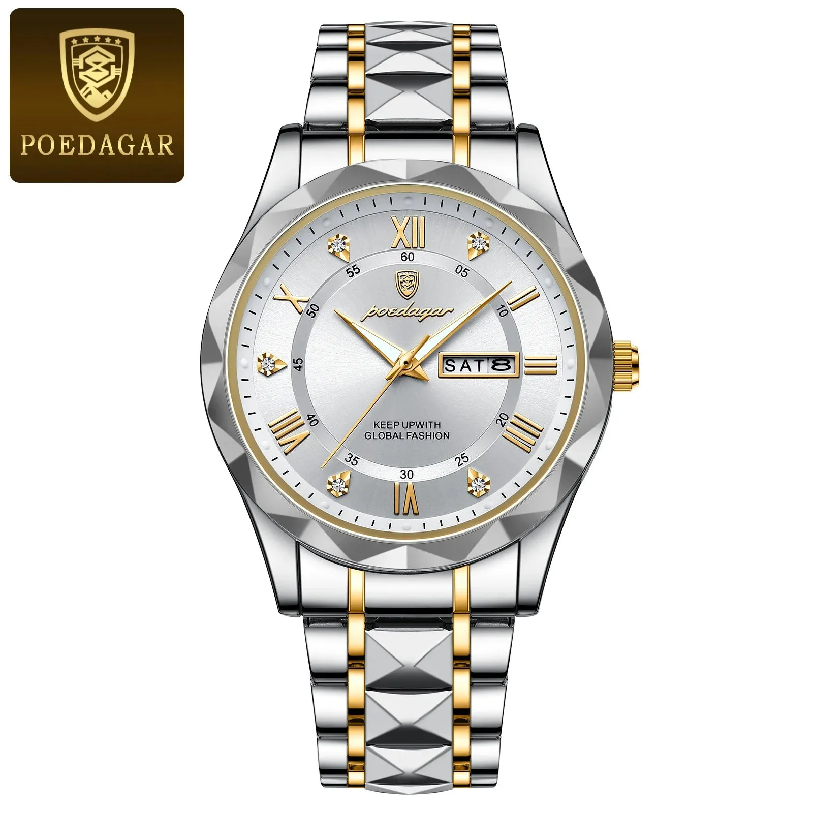 Luxury Waterproof Poedagar Wristwatch – Stylish & Durable