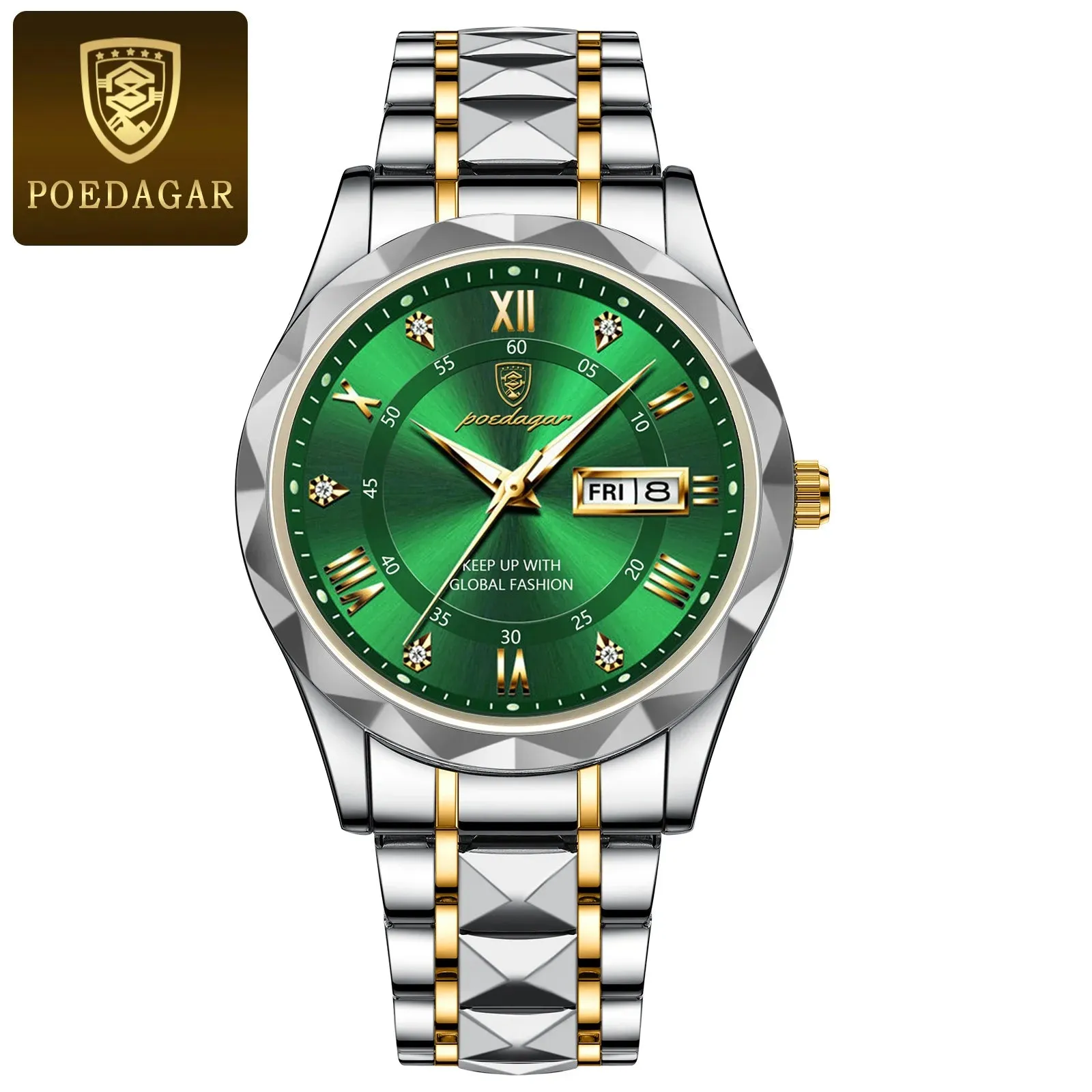 Luxury Waterproof Poedagar Wristwatch – Stylish & Durable