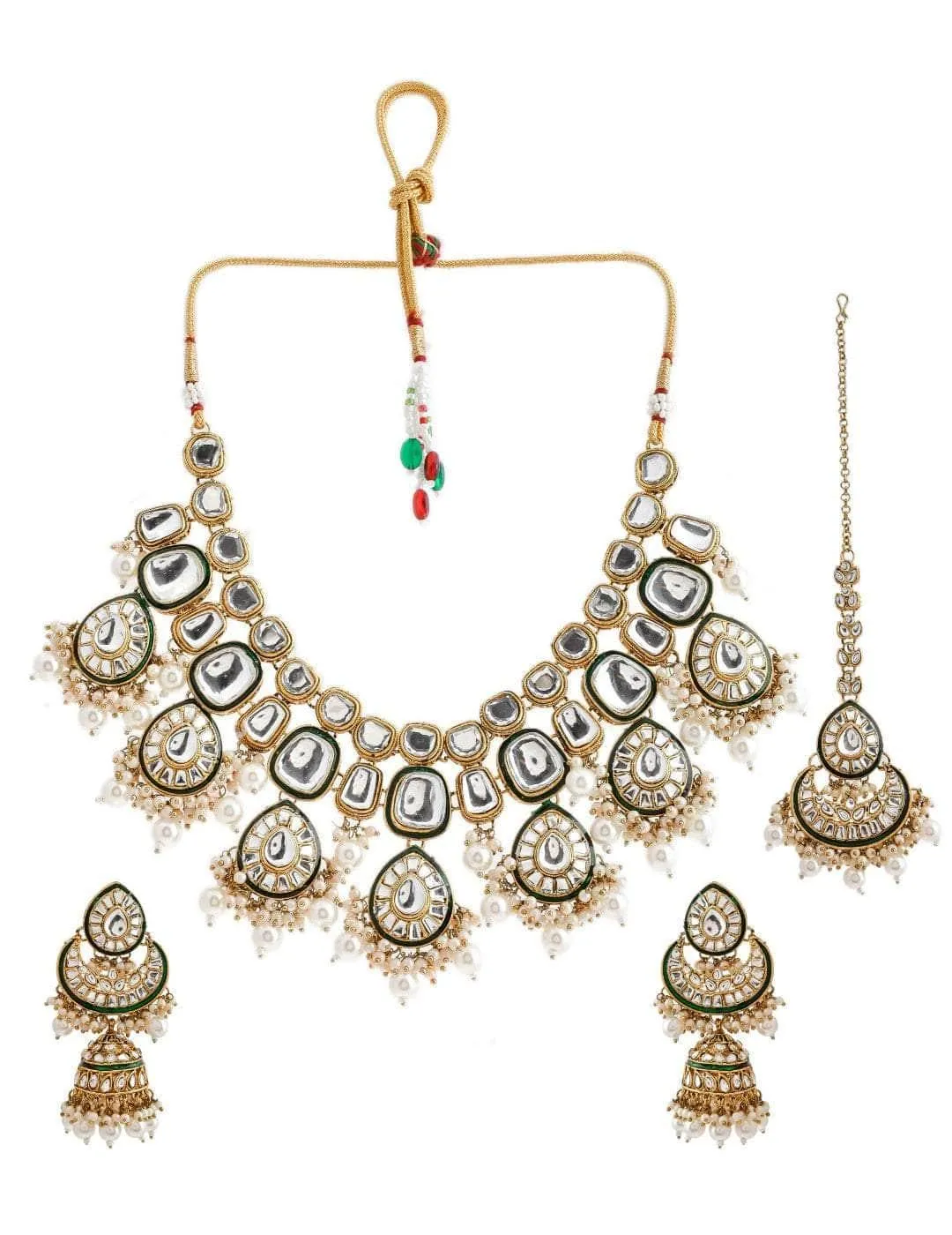 Majestic Kundan Studded Cheed Set