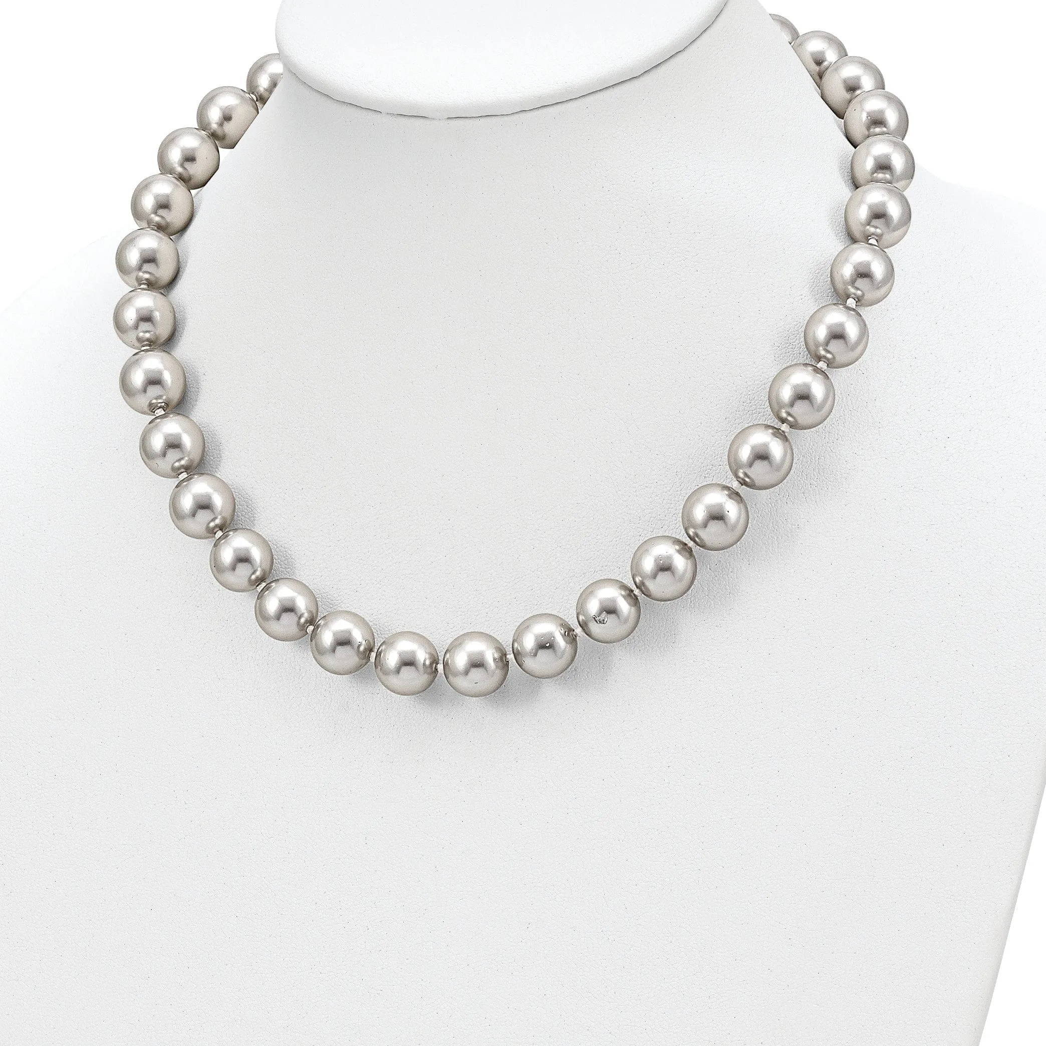 Majestik Grey Shell Pearl Necklace