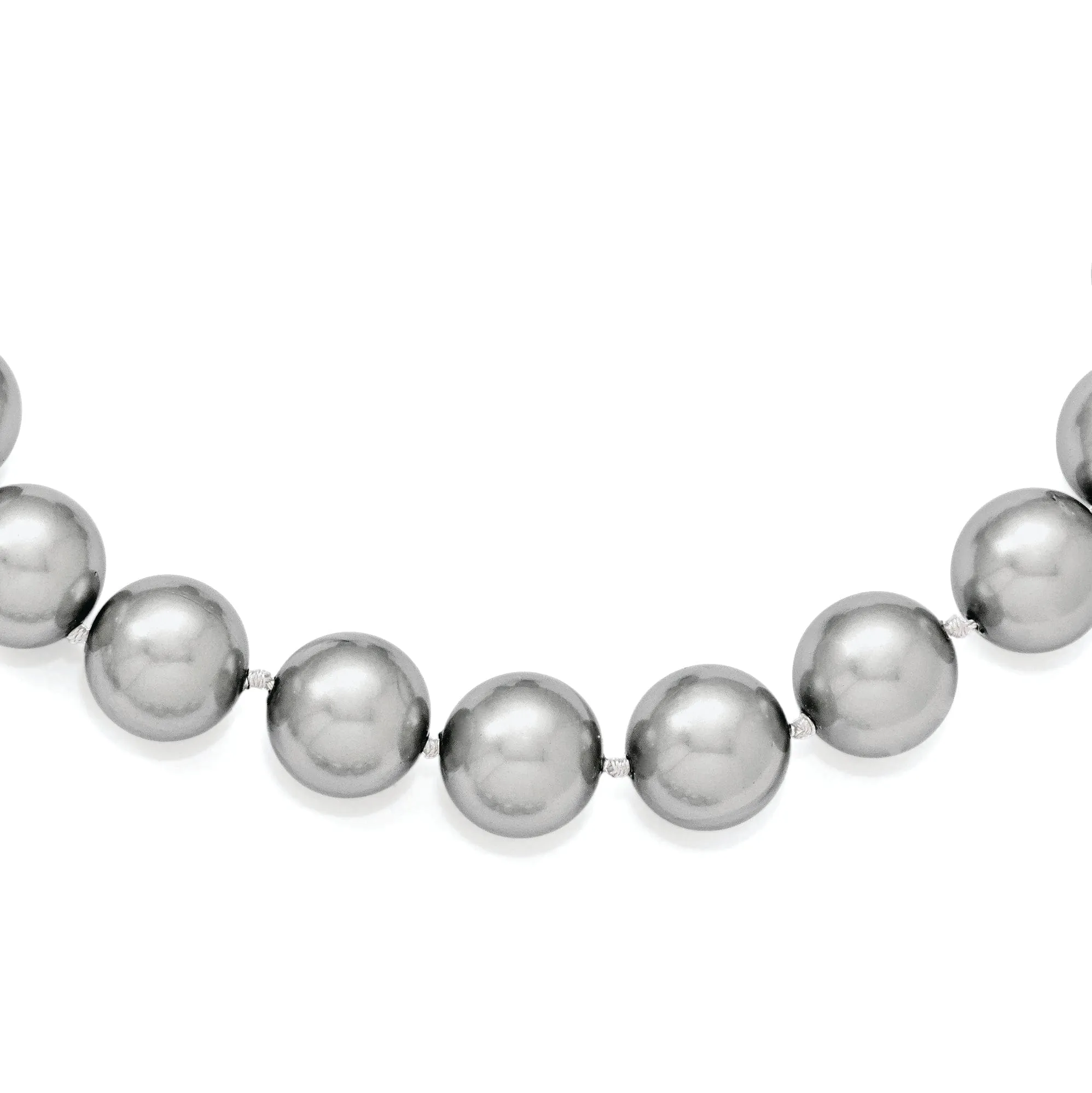 Majestik Grey Shell Pearl Necklace