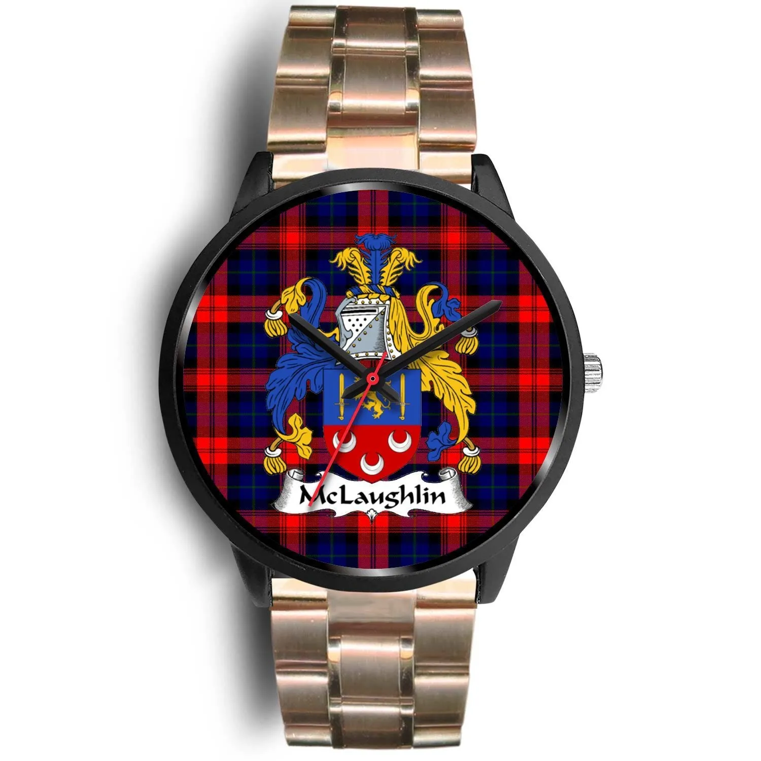 McLaughlin Clan Badge Tartan Black Watch