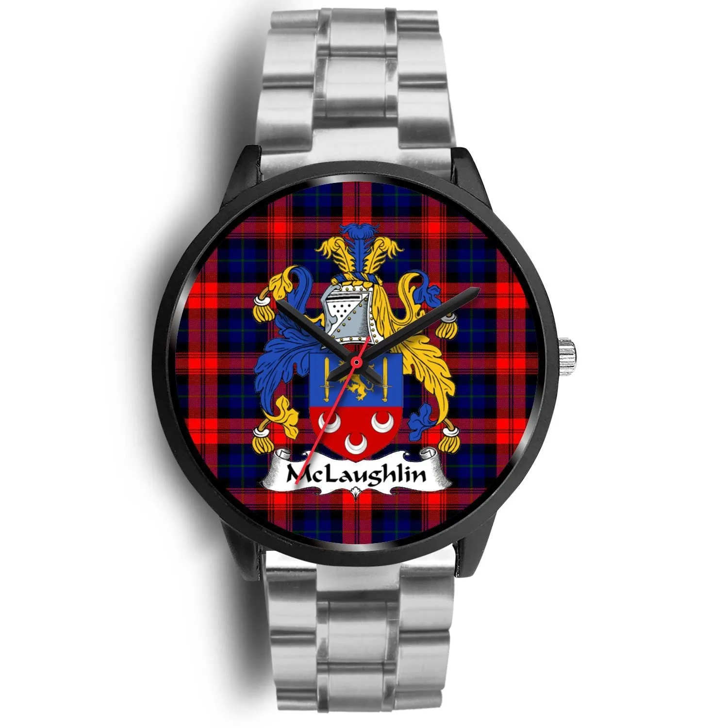 McLaughlin Clan Badge Tartan Black Watch