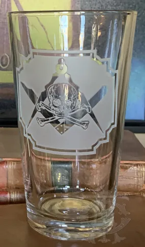 Memento Mori Masonic Pint Glass