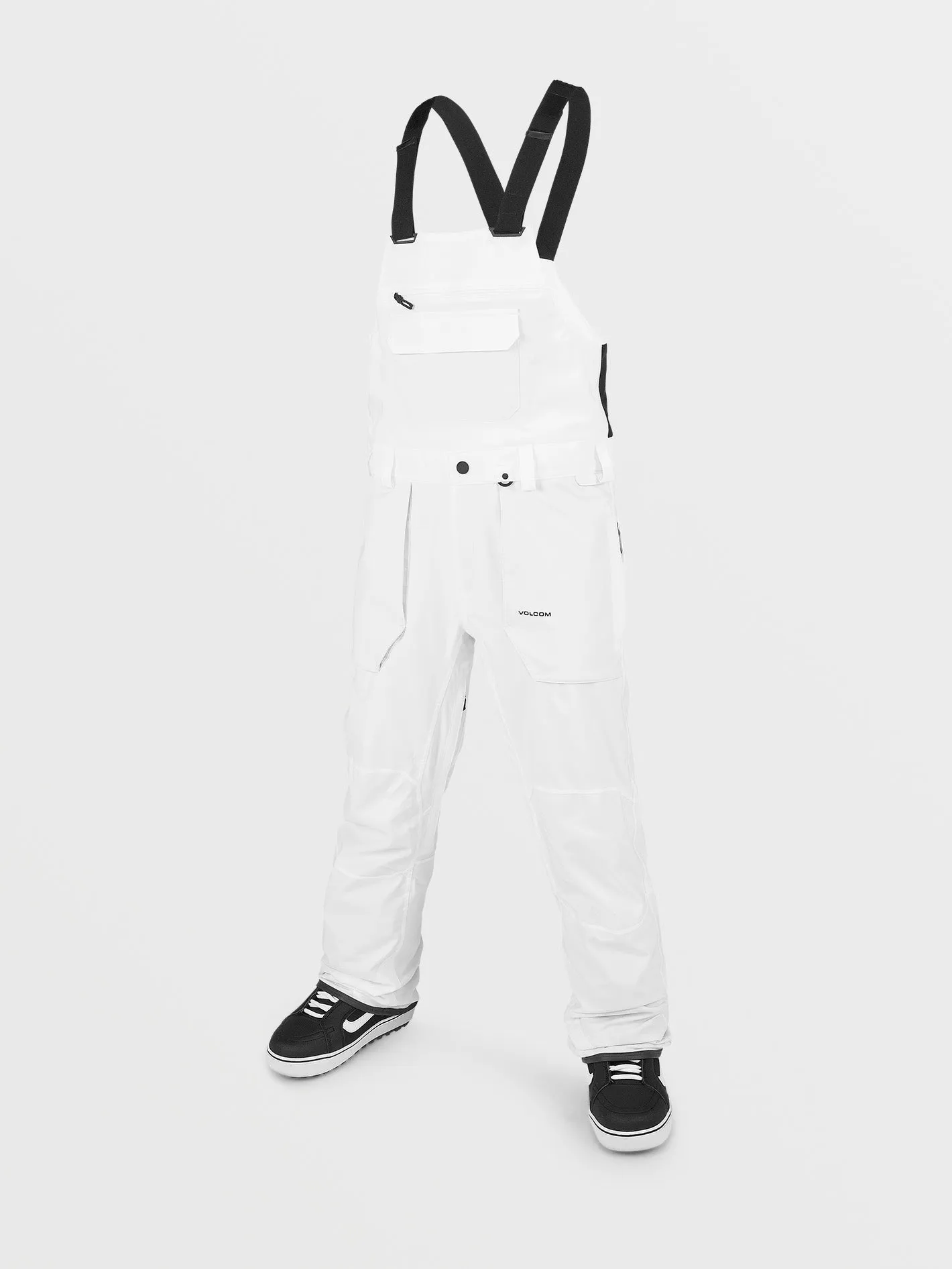 Mens Roan Bib Overalls - White