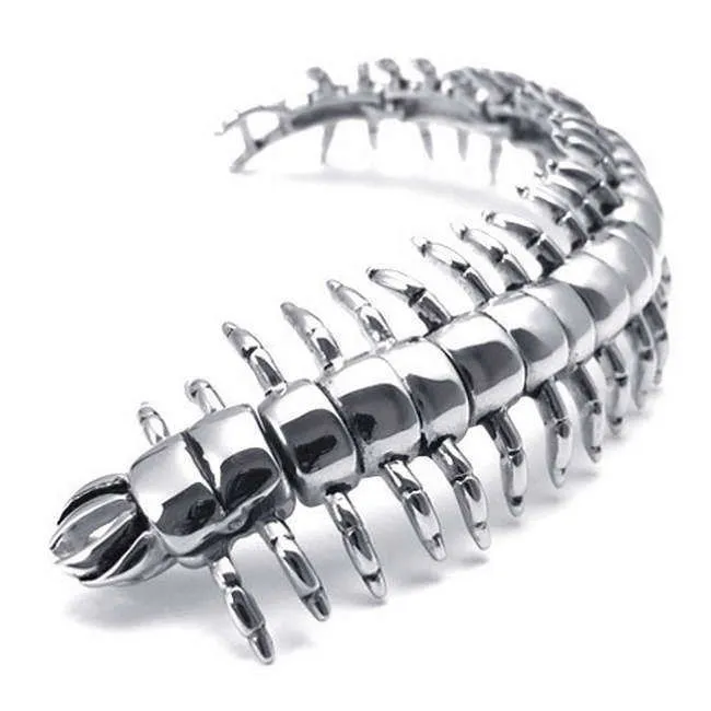 Men's Titanium Steel Zoo Centipede Bracelet - Unique Foreign Trade Design