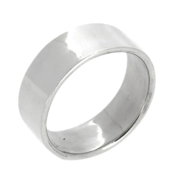 Mens Womens Plain Solid 6mm Sterling Silver Finger Band, Silver Ring For Men