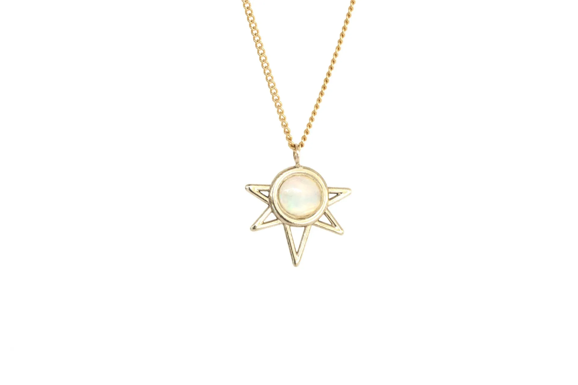 Mini Sun Necklace - OPAL