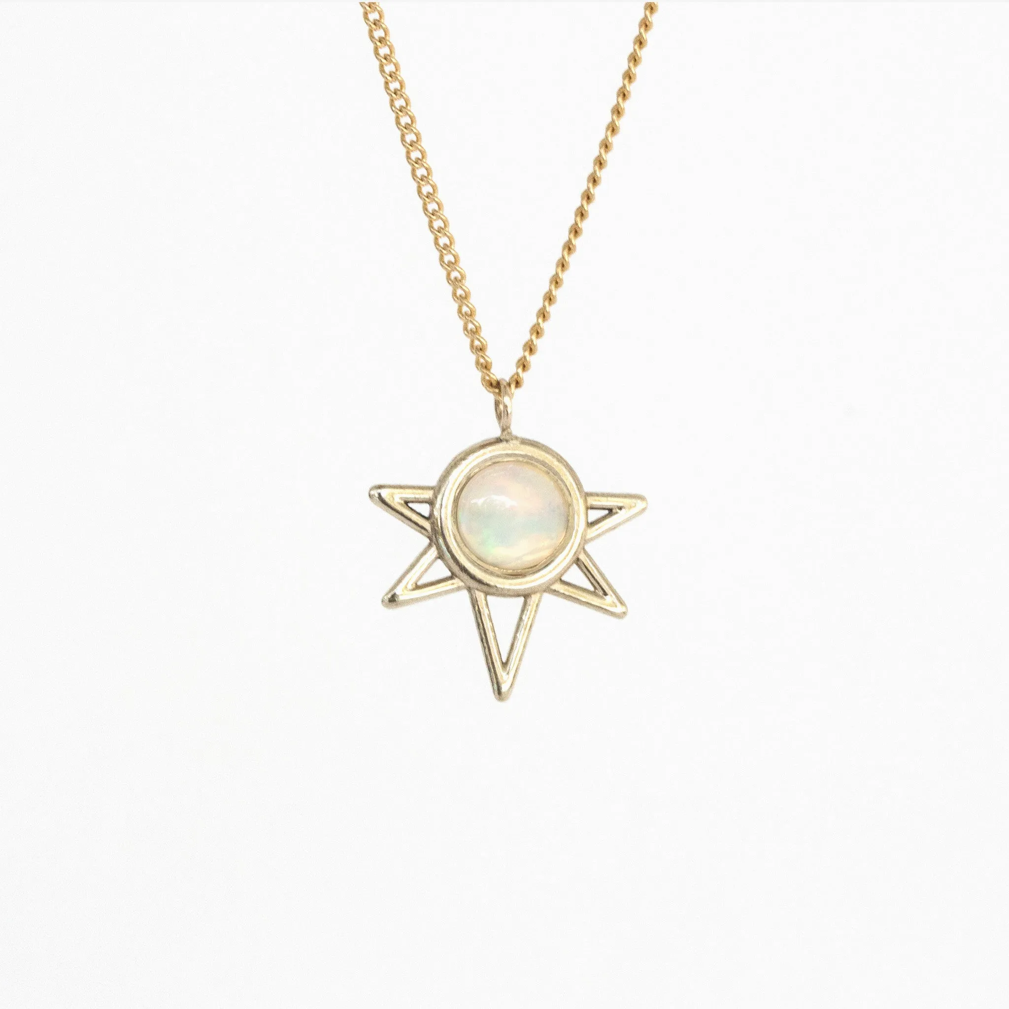 Mini Sun Necklace - OPAL