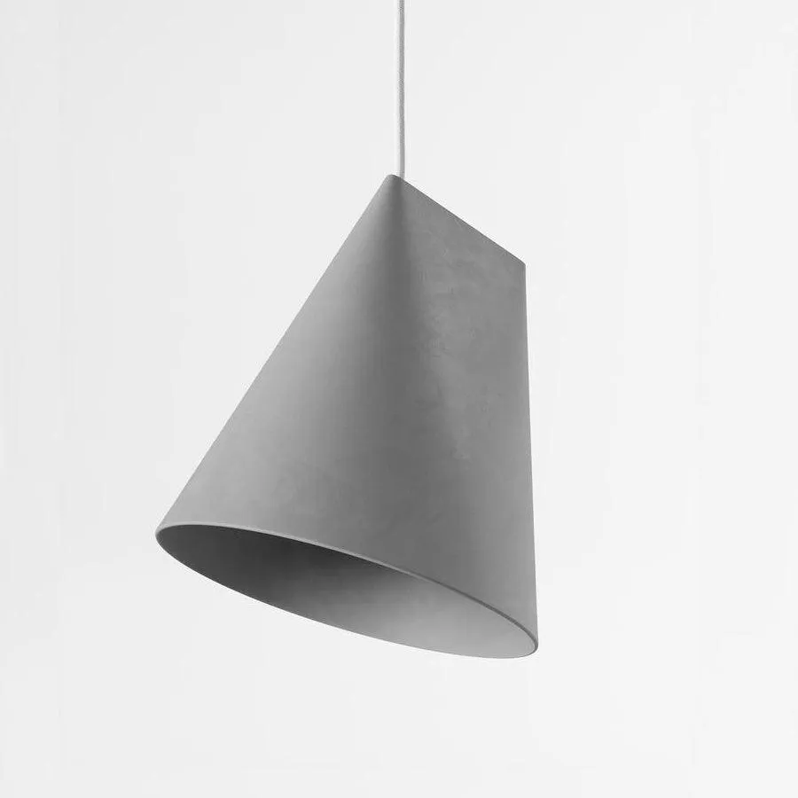 Moebe Ceramic Pendant Wide - Light Grey