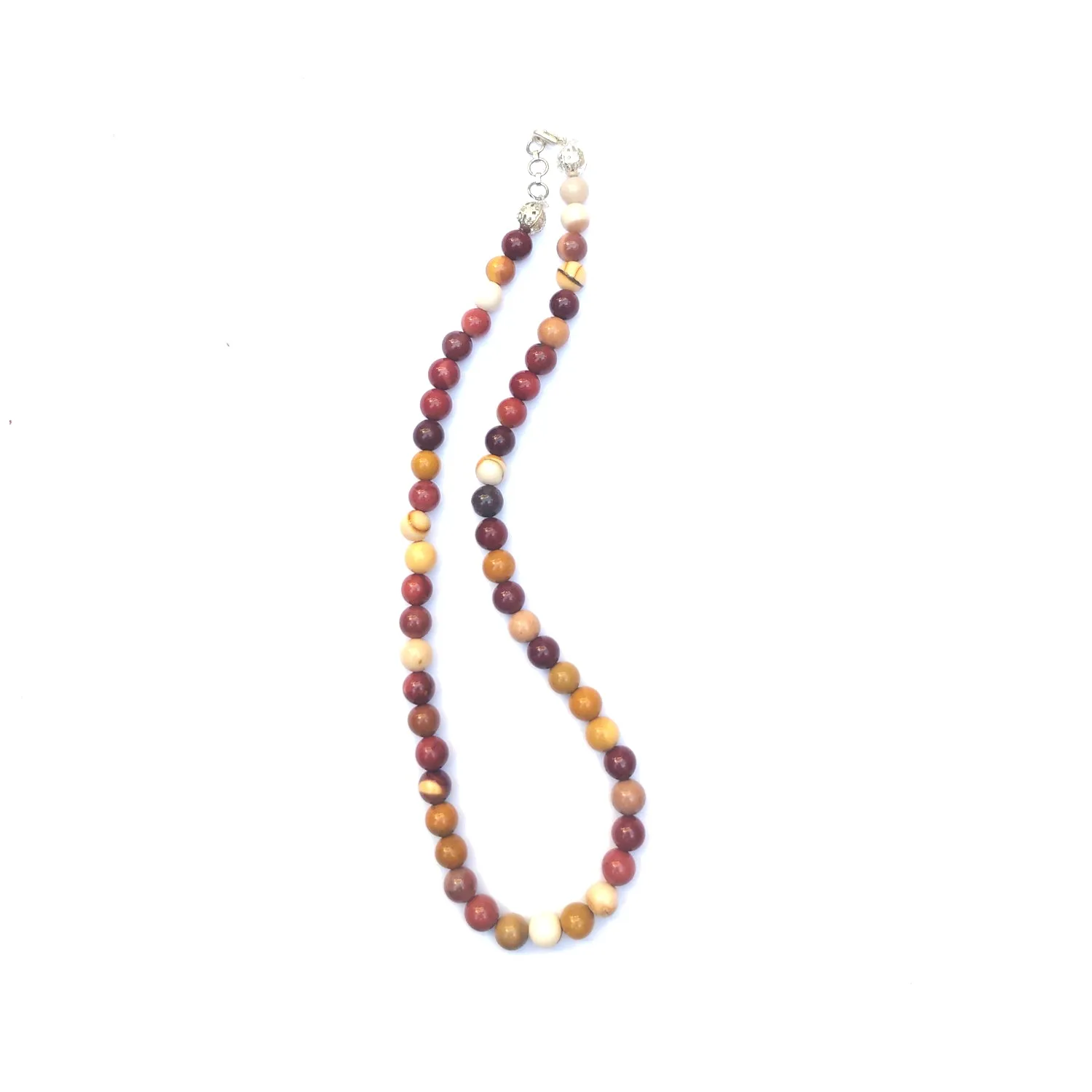 Mookite Crystal Round Beads Necklace 15 Inches, 8mm Beads (Semi-Precious Mala)