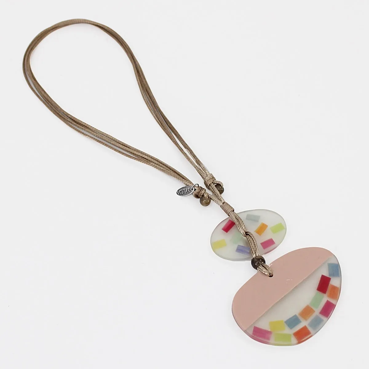 Multi Color Demi Pendant Necklace