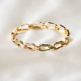 Multi-Colored Link Bangle