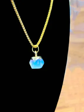 Nadia Handcrafted Opal Solitaire Gemstone Pendant Necklace