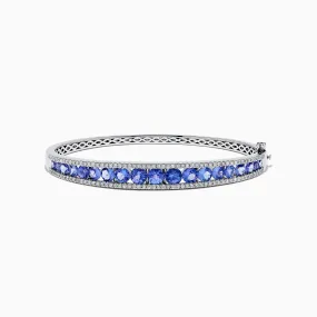 Nahla Siri 14K White Gold Tanzanite and Diamond Bangle