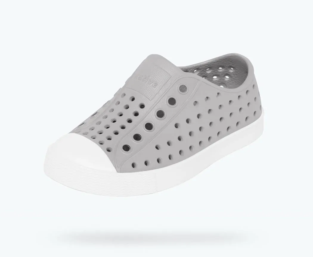 NATIVE Jefferson Junior Shoes Pigeon Grey/Shell White