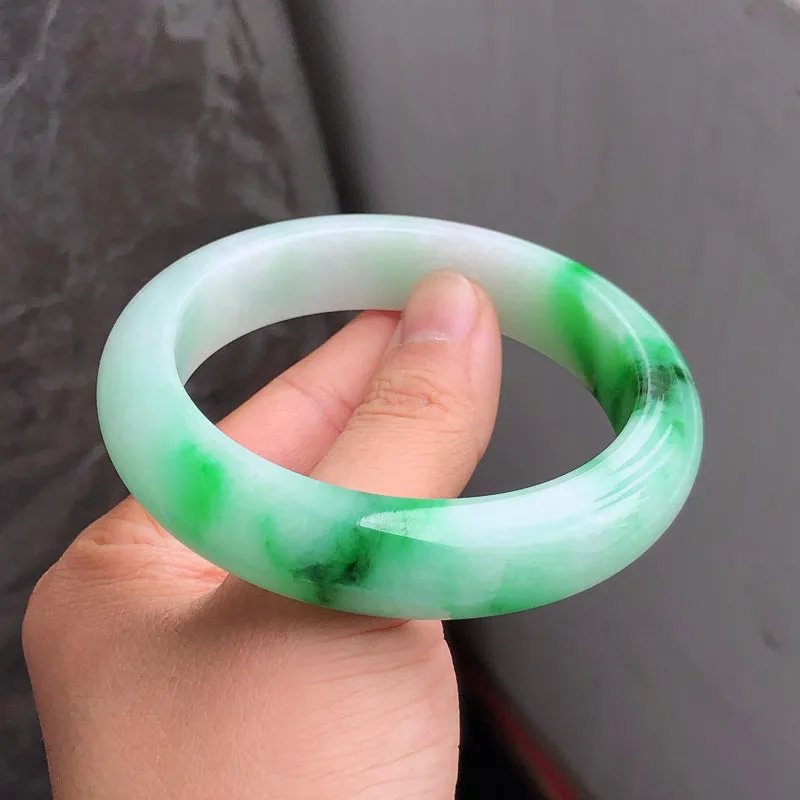 Natural Jade Bangle Jadeite Bangle Internal Diameter 57.1mm NBE091