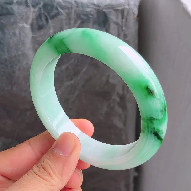 Natural Jade Bangle Jadeite Bangle Internal Diameter 57.1mm NBE091