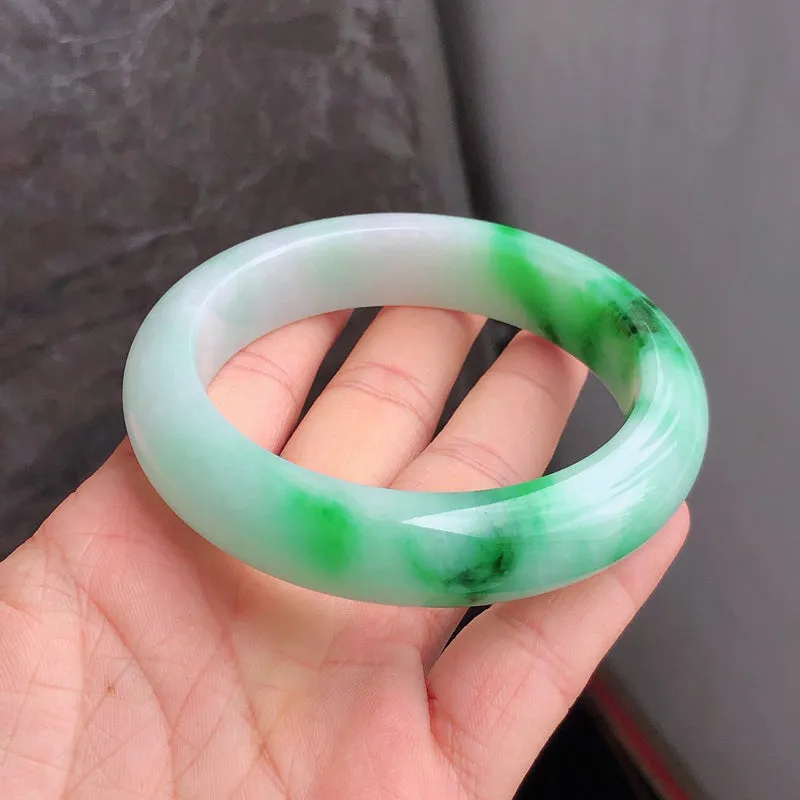 Natural Jade Bangle Jadeite Bangle Internal Diameter 57.1mm NBE091