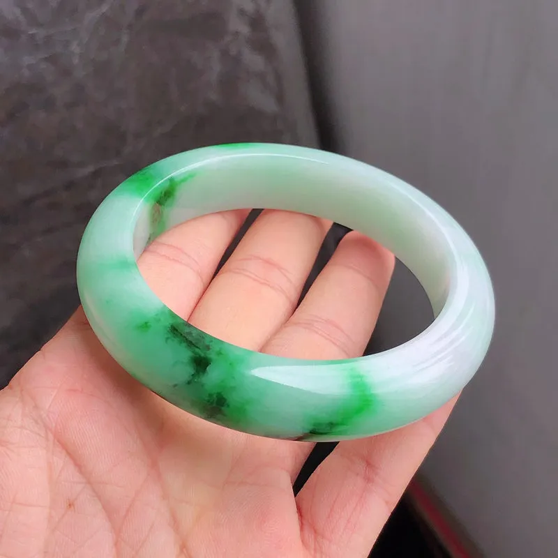 Natural Jade Bangle Jadeite Bangle Internal Diameter 57.1mm NBE091