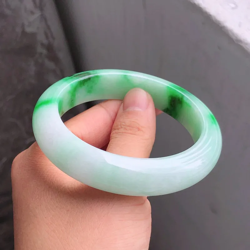 Natural Jade Bangle Jadeite Bangle Internal Diameter 57.1mm NBE091