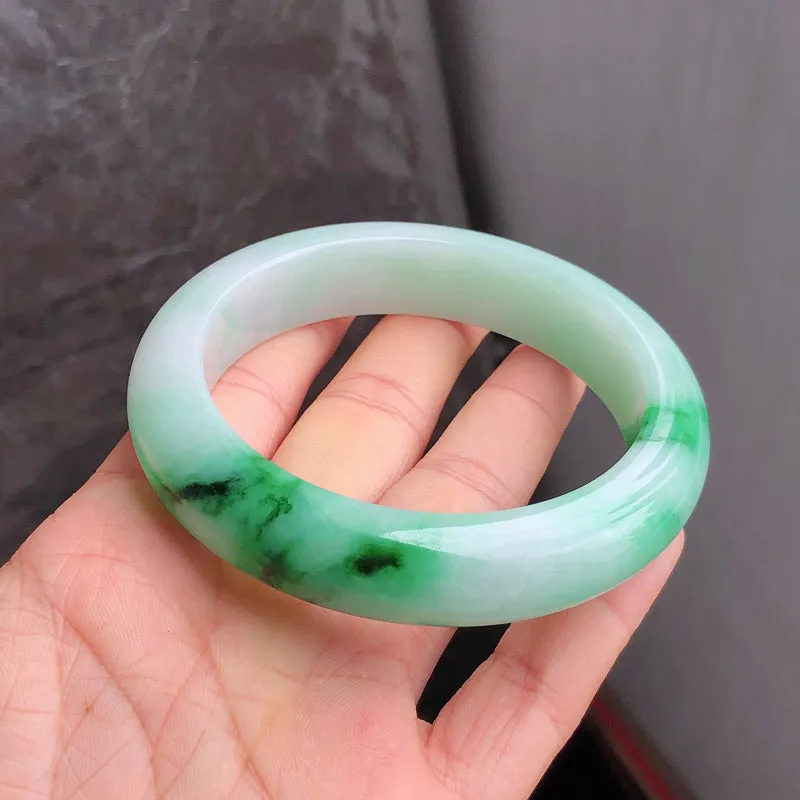 Natural Jade Bangle Jadeite Bangle Internal Diameter 57.1mm NBE091