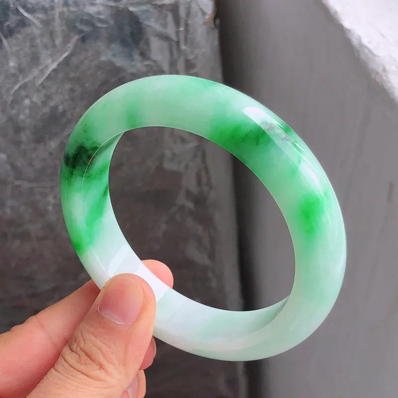 Natural Jade Bangle Jadeite Bangle Internal Diameter 57.1mm NBE091