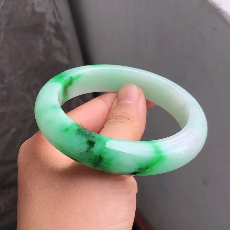 Natural Jade Bangle Jadeite Bangle Internal Diameter 57.1mm NBE091