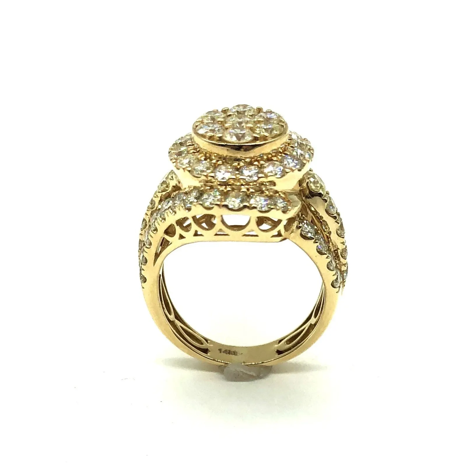 *New* 3.11 Diamond Cluster Ring