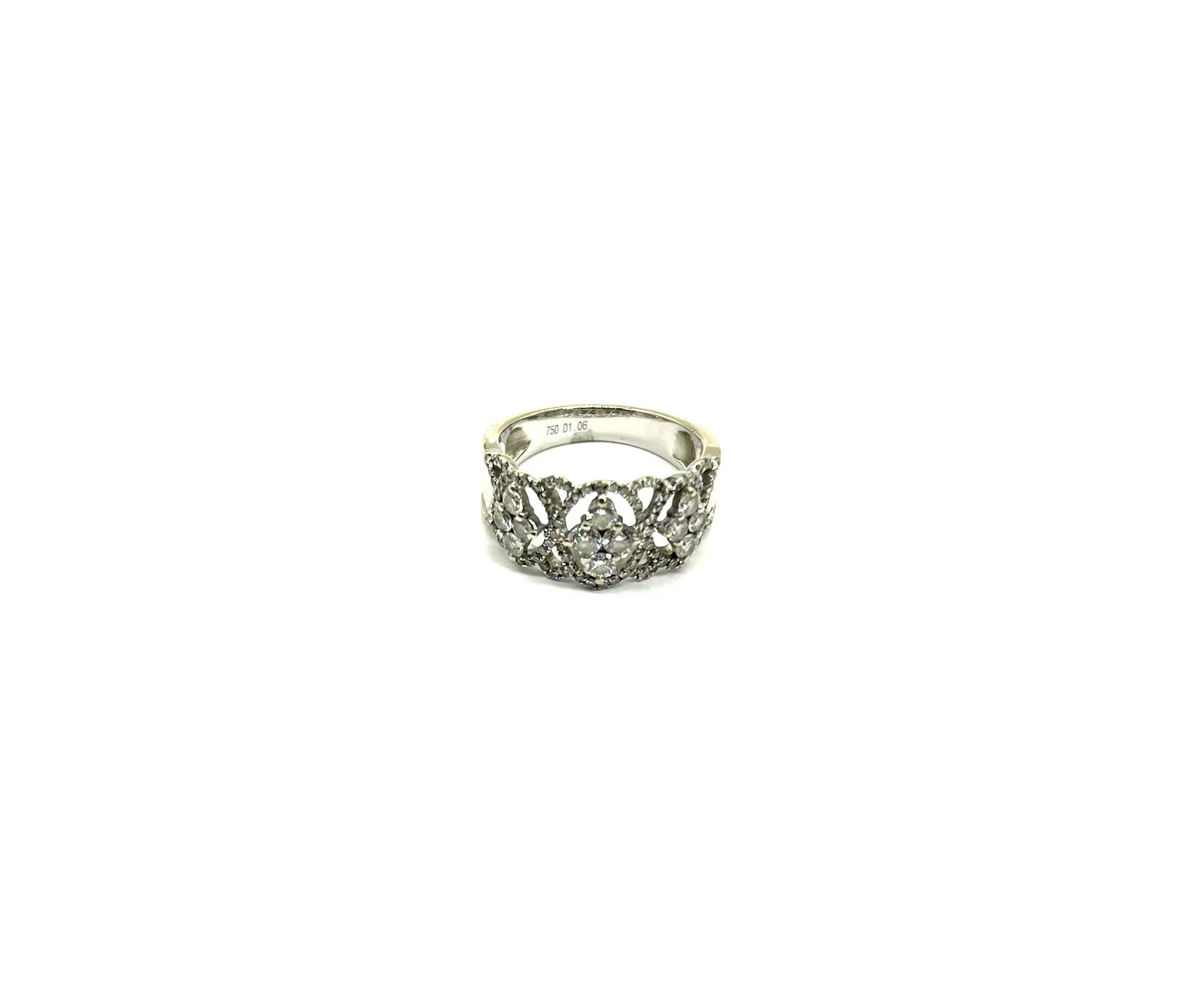 New* Gorgeous 1.09CTW Open Diamond Ring