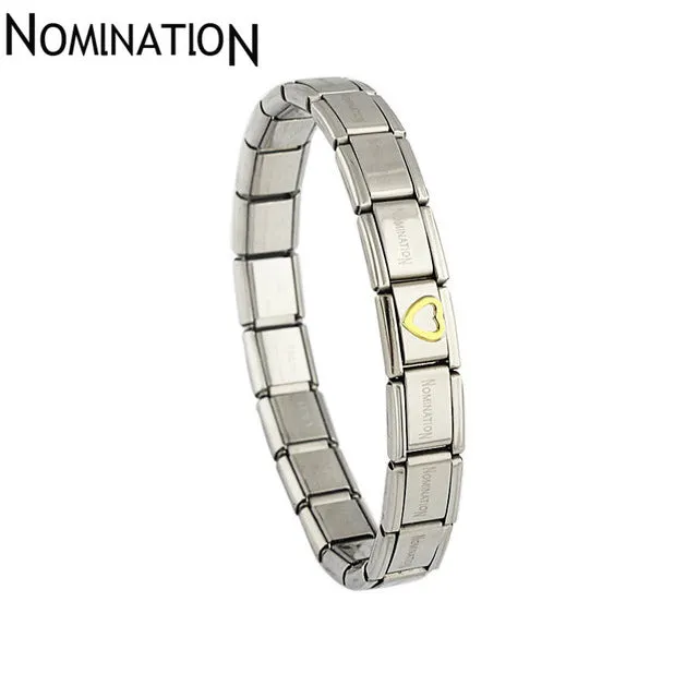 New Trend Among Western Vintage 2017 Men's Classic Stainless Steel Bracelet Titanium Steel Gold Flower Bracelet Stainless Steel