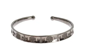 Nialaya Elegant Rhodium Silver Bangle