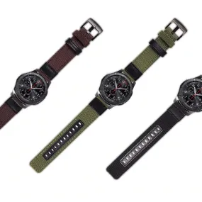 Nylon and Leather Watch Straps Compatible with Hugo Boss 22mm Range