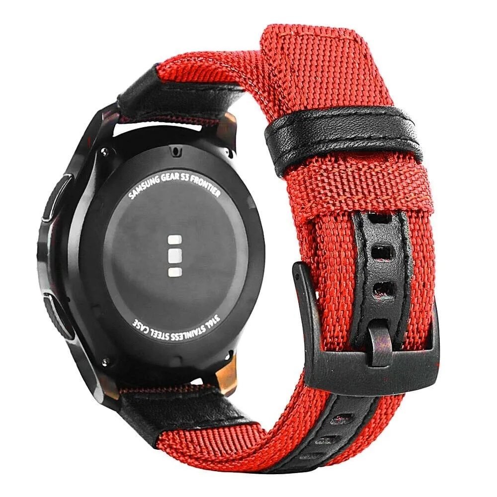 Nylon and Leather Watch Straps Compatible with Xiaomi Redmi Watch 2 & Redmi Watch 2 Lite