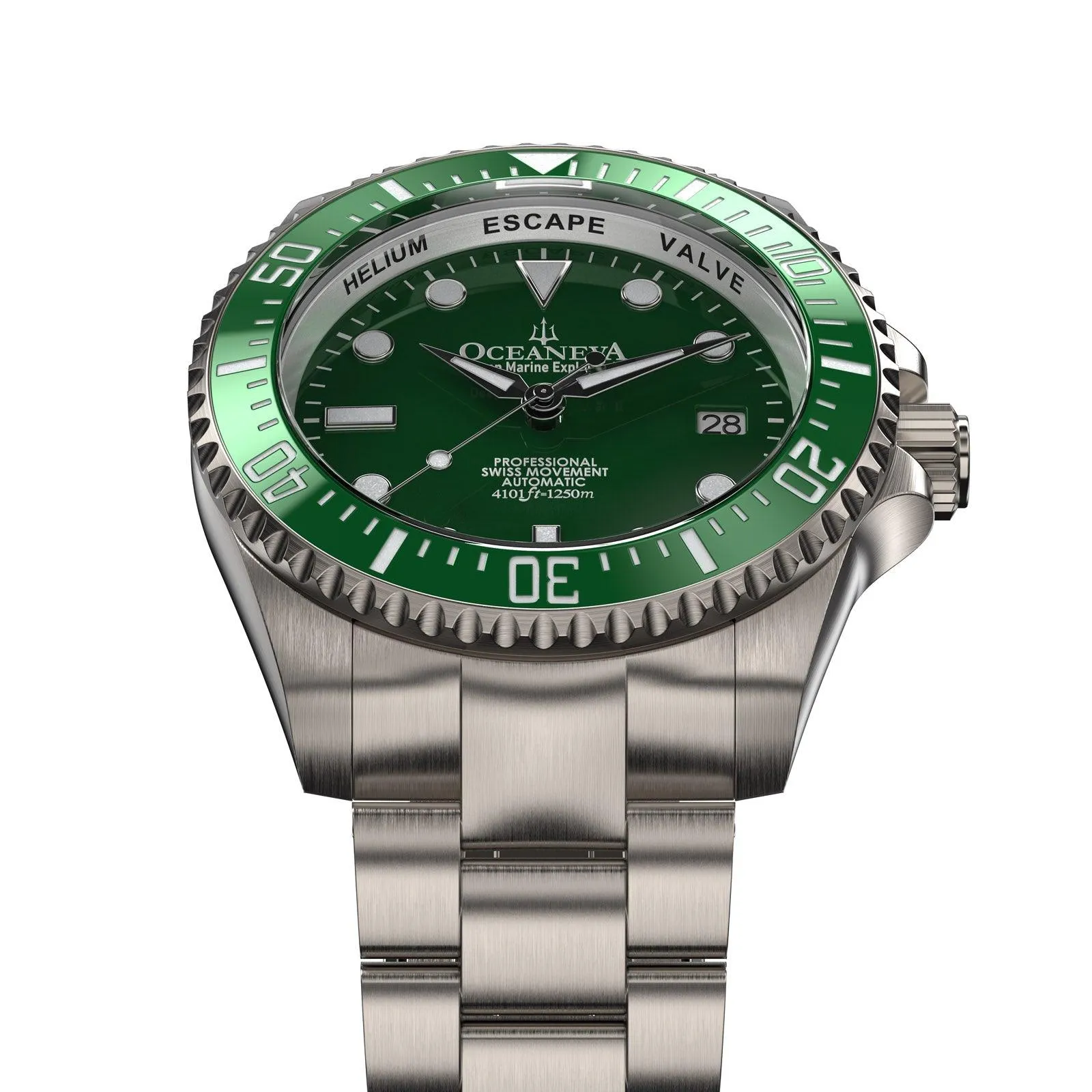 Oceaneva Deep Marine Explorer II Titanium Limited Edition - Green Dial