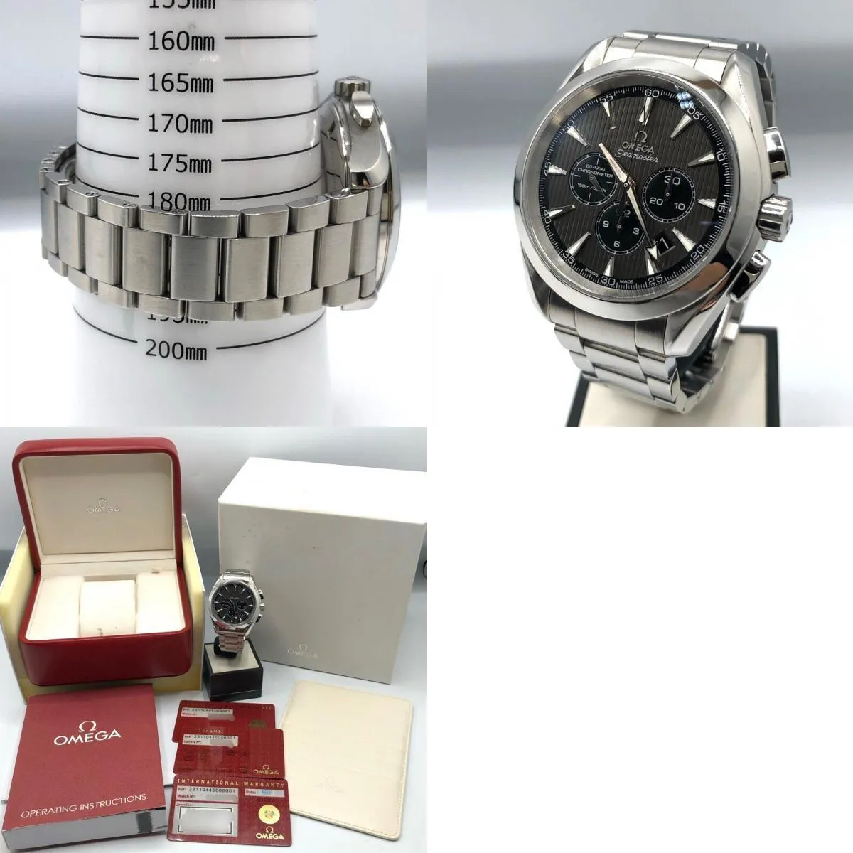 Omega Seamaster Aqua Terra Co-Axial Chronometer 231.10.44.50.06.001 Gray/Black SS Watch Men's Used