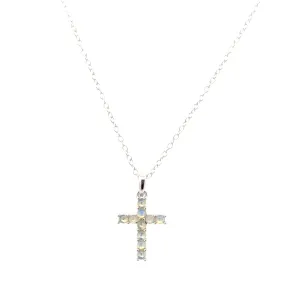 Opal Cross Necklace