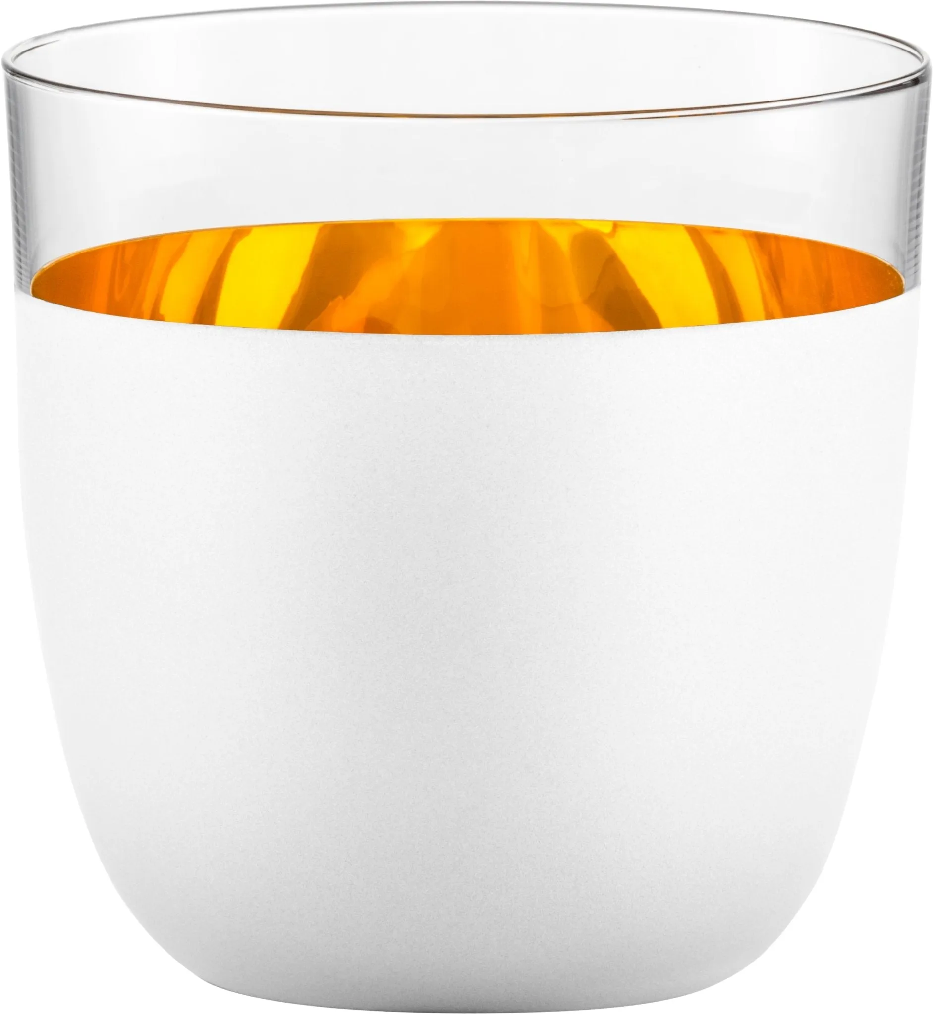 ORO24k Crystal 24k Stemless Tumblers for Wine, Soda, Water, Set of 2