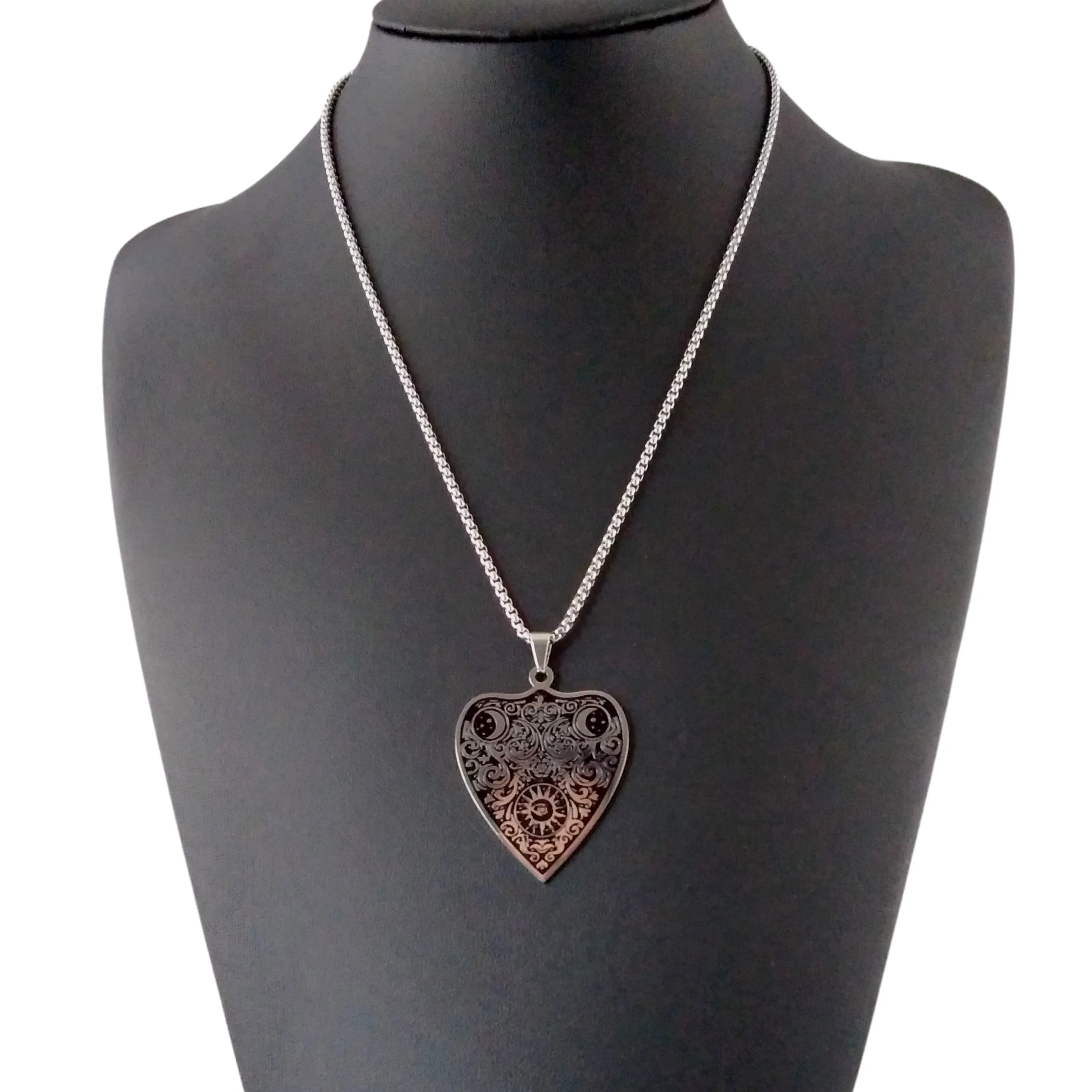 Ouija Necklace Silver Planchette