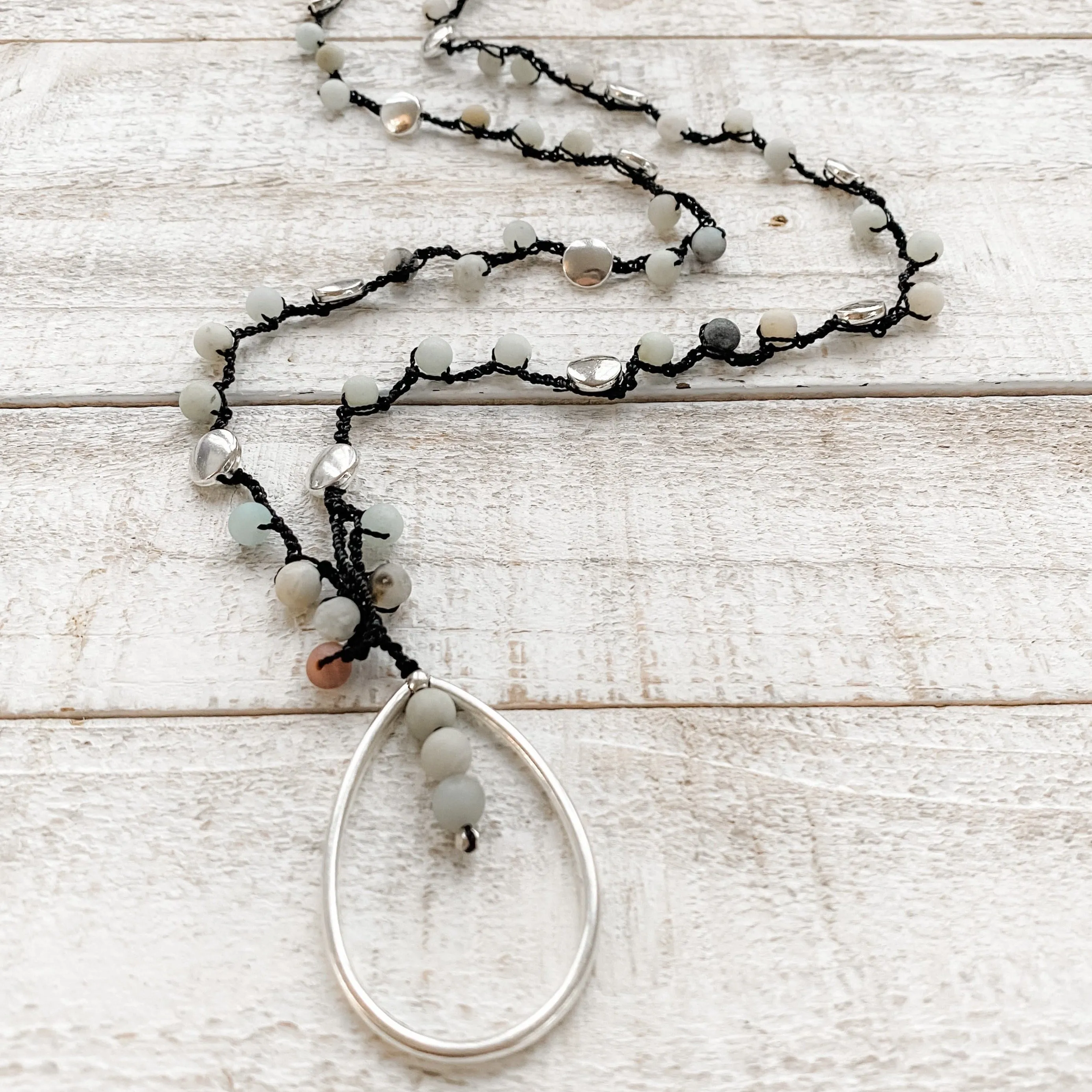 Payton Crochet Necklace | Seafoam